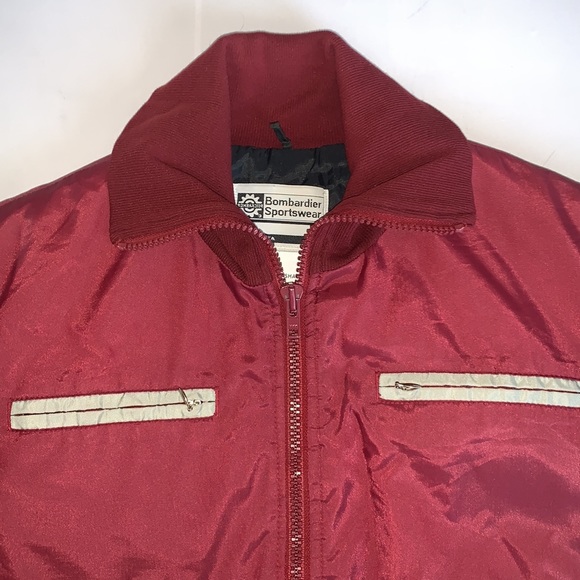 Vintage Bombardier Sportswear Ski-Doo Coat Red Size Large - Picture 4 of 9